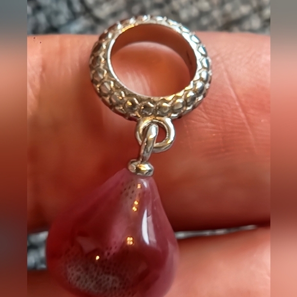 Jennifer Lopez Endless Sterling Silver Fuschia Snake Eye Charm - Picture 3 of 6